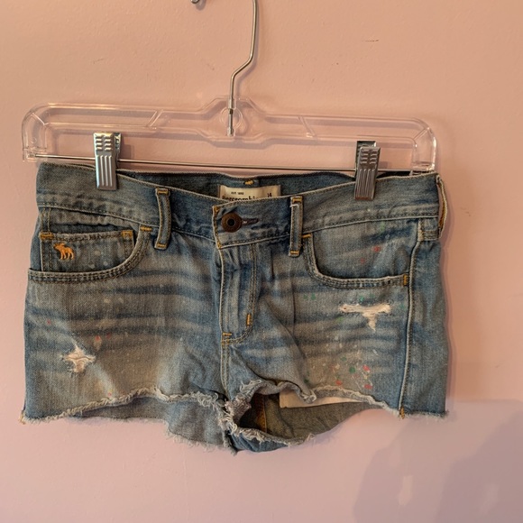 abercrombie kids jean shorts